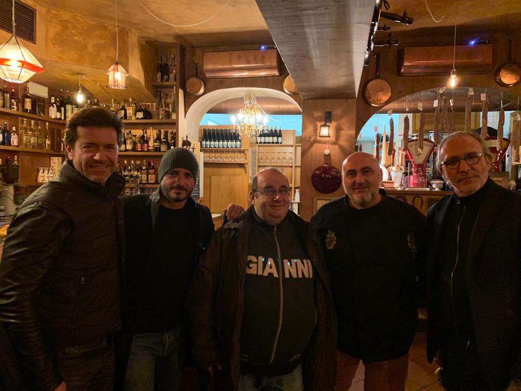 Paolo Conticini, Nicolas Vaporidis, GIanni Fantoni e Luca Ward